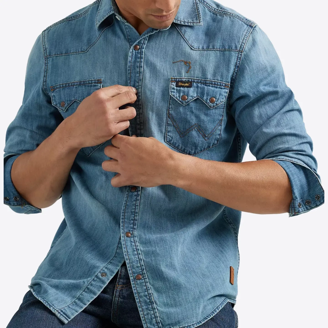 Рубашка джинсовая Wrangler Buffalo Trace