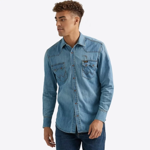 Рубашка джинсовая Wrangler Buffalo Trace