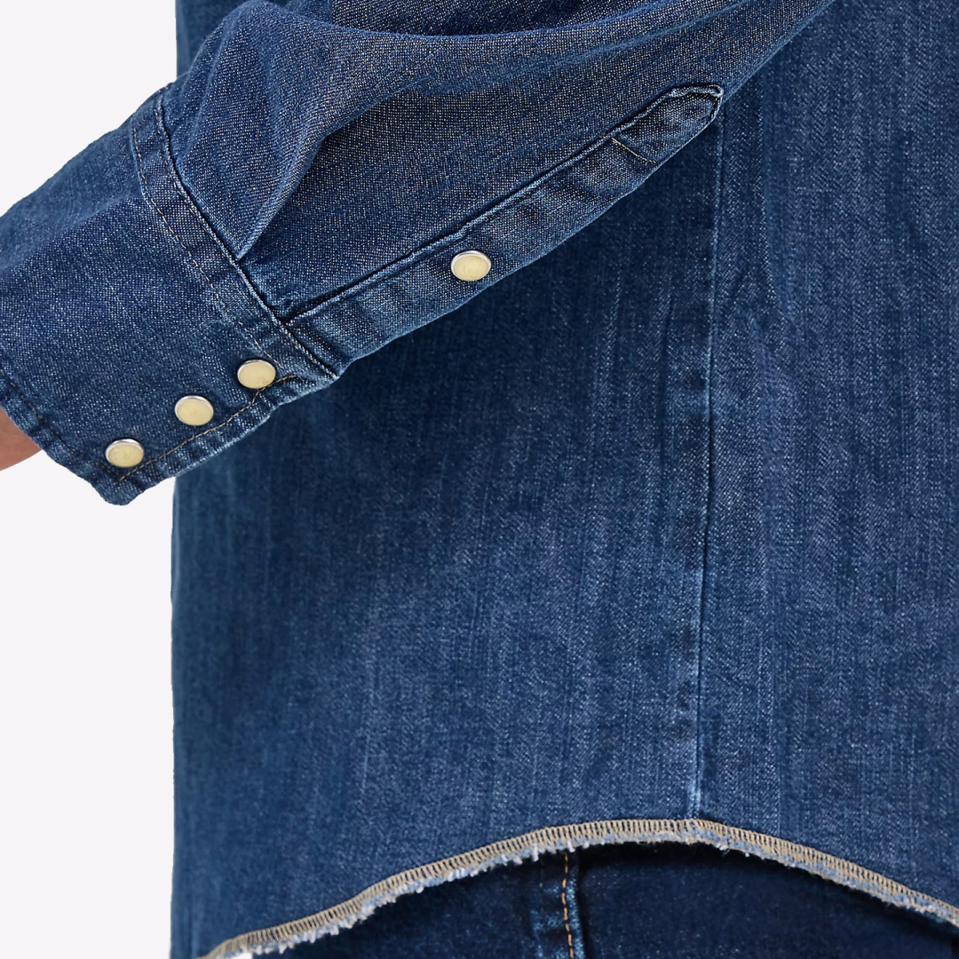 Рубашка джинсовая Wrangler Cowboy Cut Dark Denim