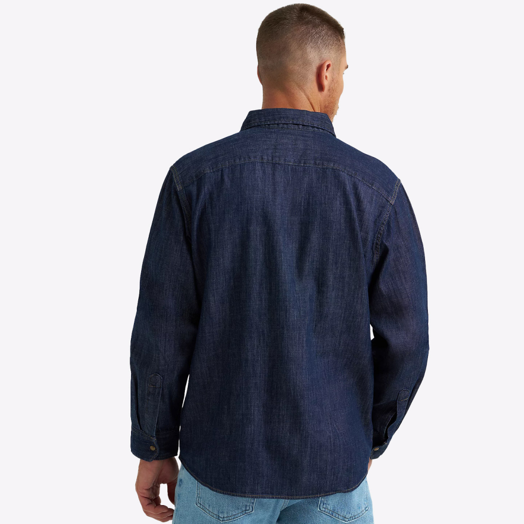 Рубашка джинсовая Wrangler Western Rinse 