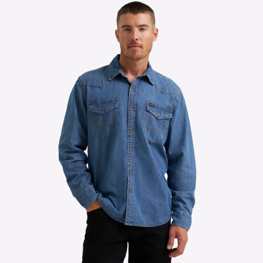 Рубашка джинсовая Wrangler Western Mid Tint