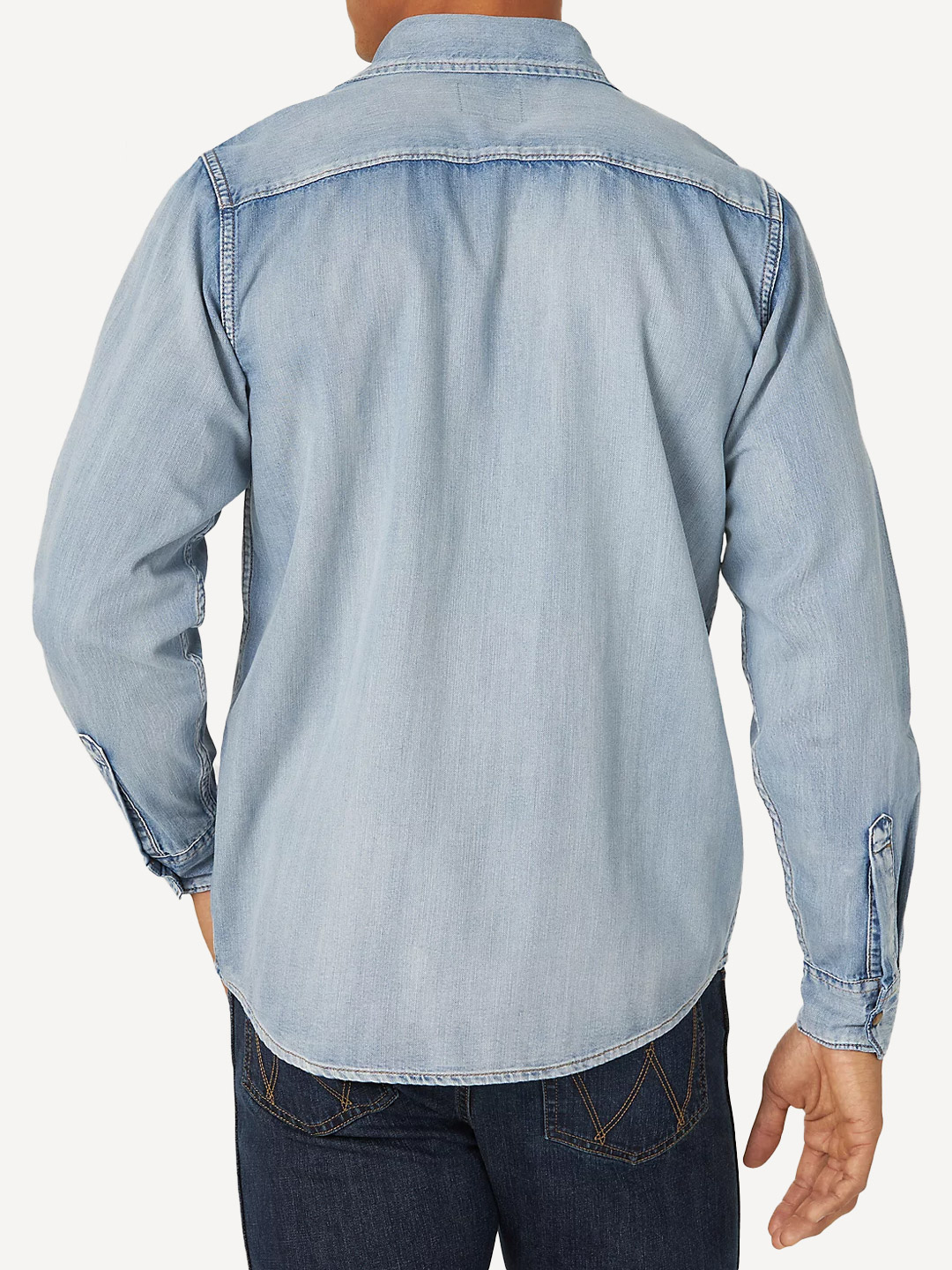 Рубашка джинсовая Wrangler Western Light Denim