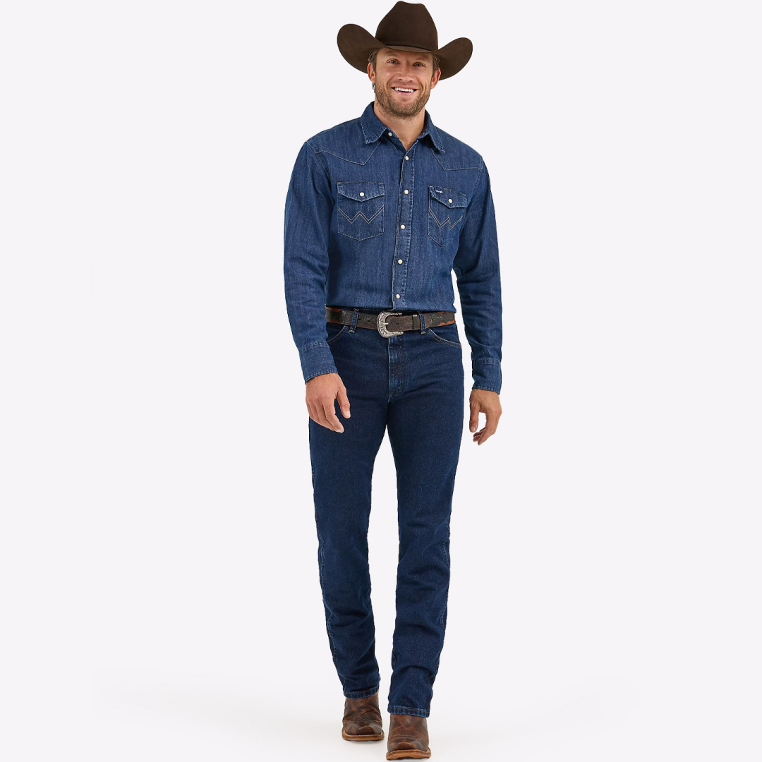 Рубашка джинсовая Wrangler Cowboy Cut Dark Denim