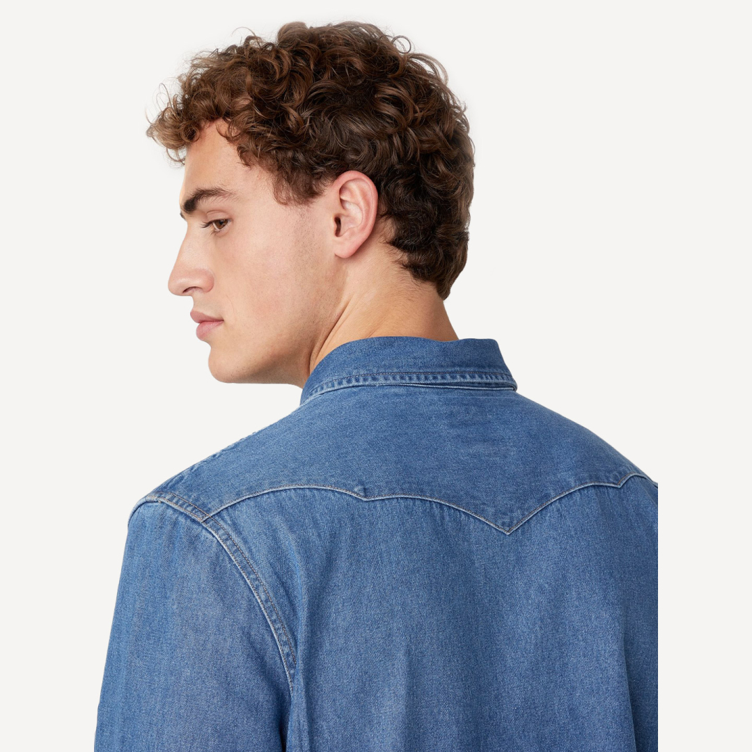Рубашка джинсовая Wrangler Icons 27MW Western Shirt in 2 year