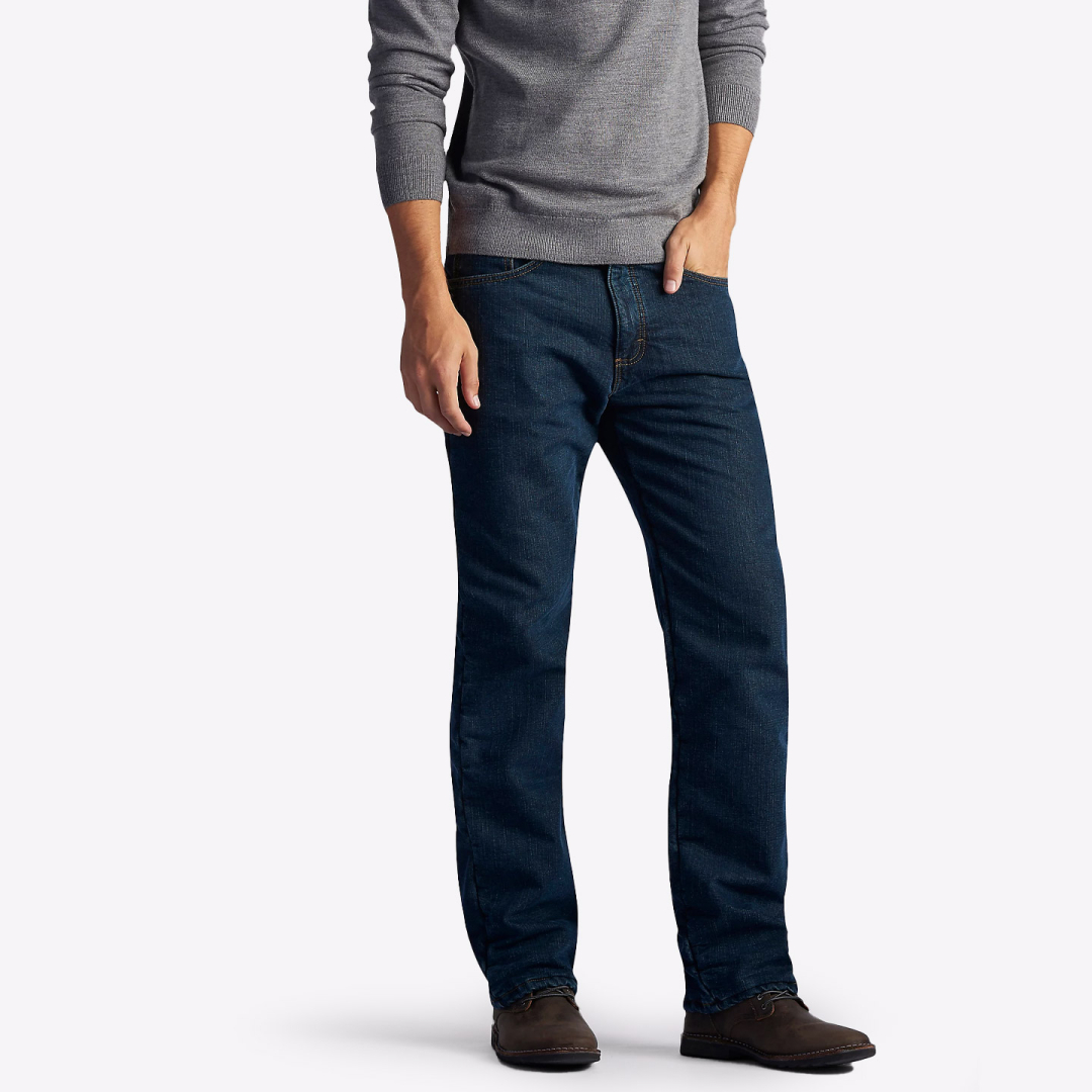 Джинсы мужские утепленные Lee Black Quartz