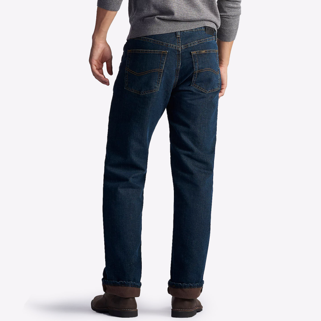 Джинсы мужские утепленные Lee Black Quartz