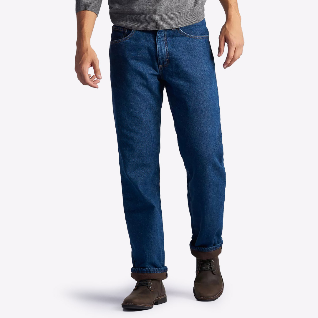 Джинсы мужские утепленные Lee Dark Wash