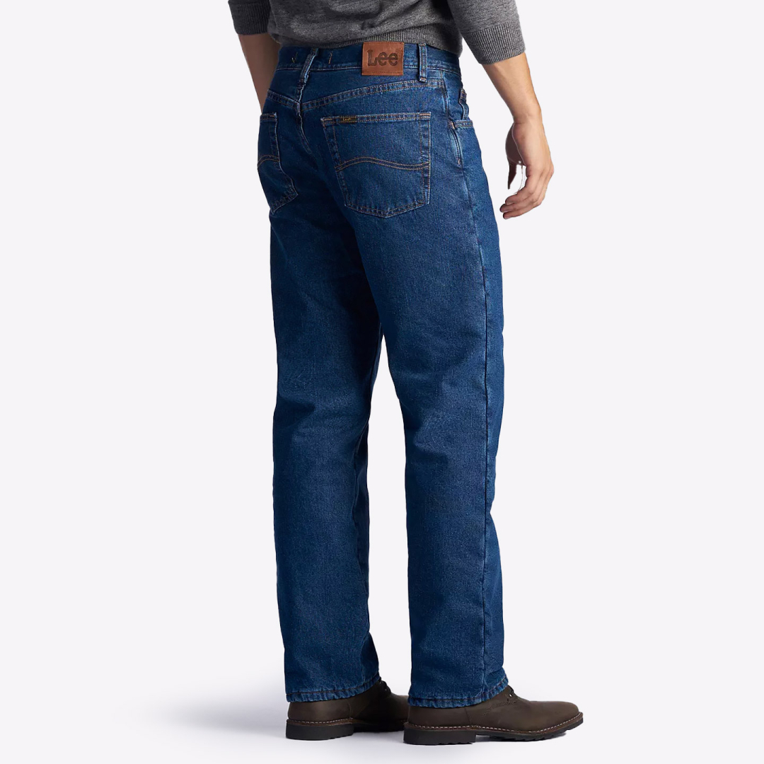 Джинсы мужские утепленные Lee Dark Wash