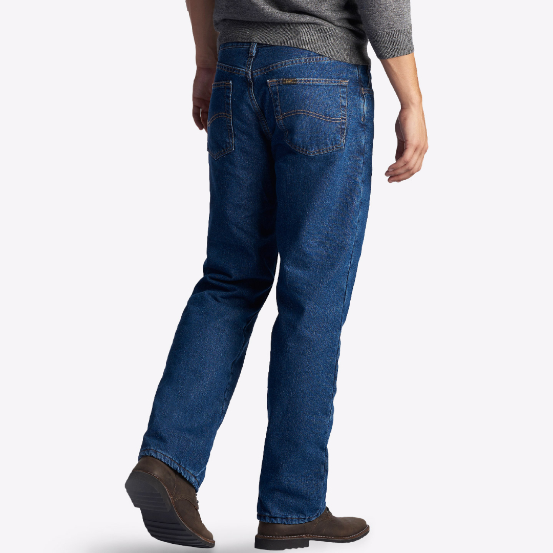 Джинсы мужские утепленные Lee Dark Wash