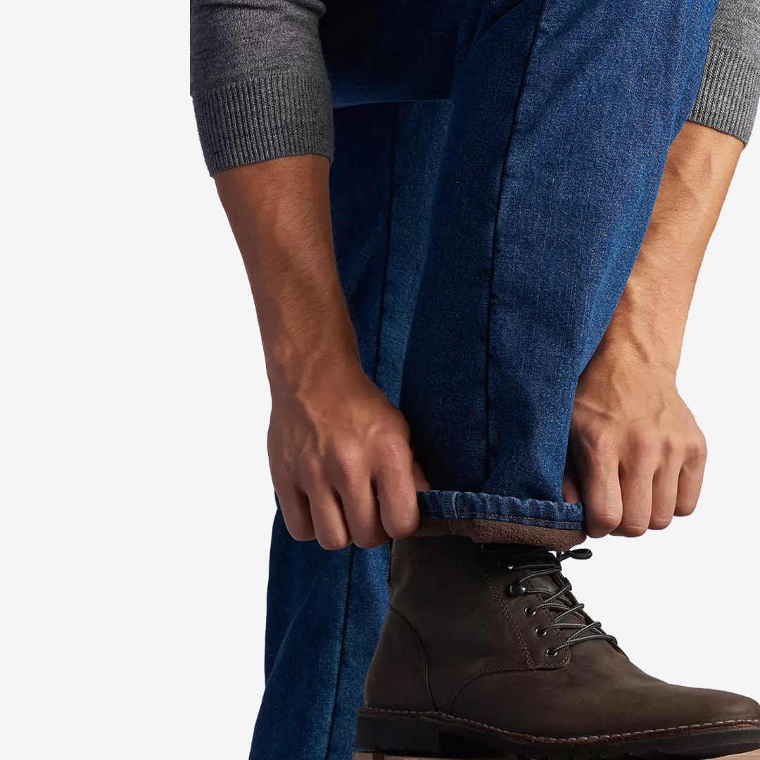 Джинсы мужские утепленные Lee Dark Wash