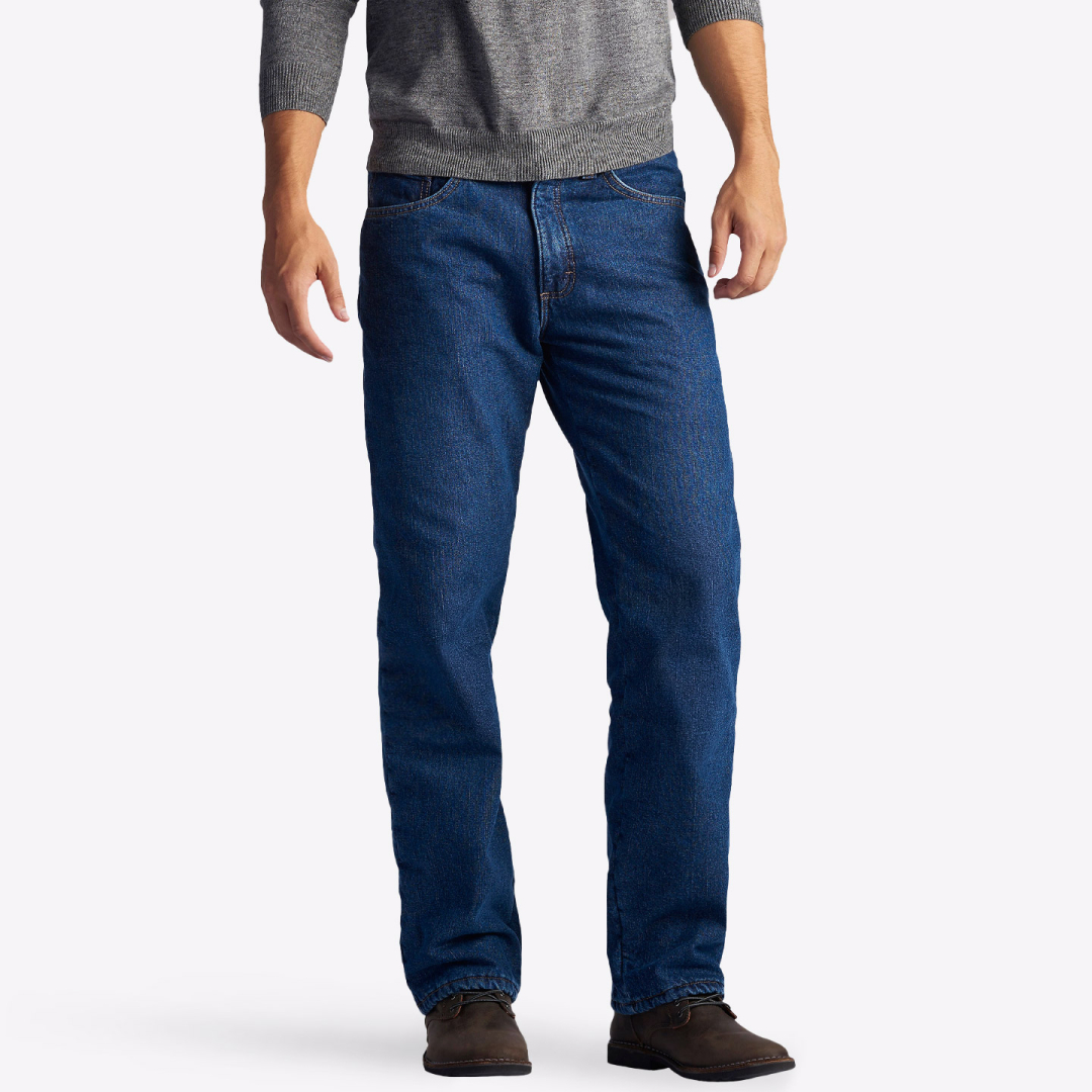 Джинсы мужские утепленные Lee Dark Wash