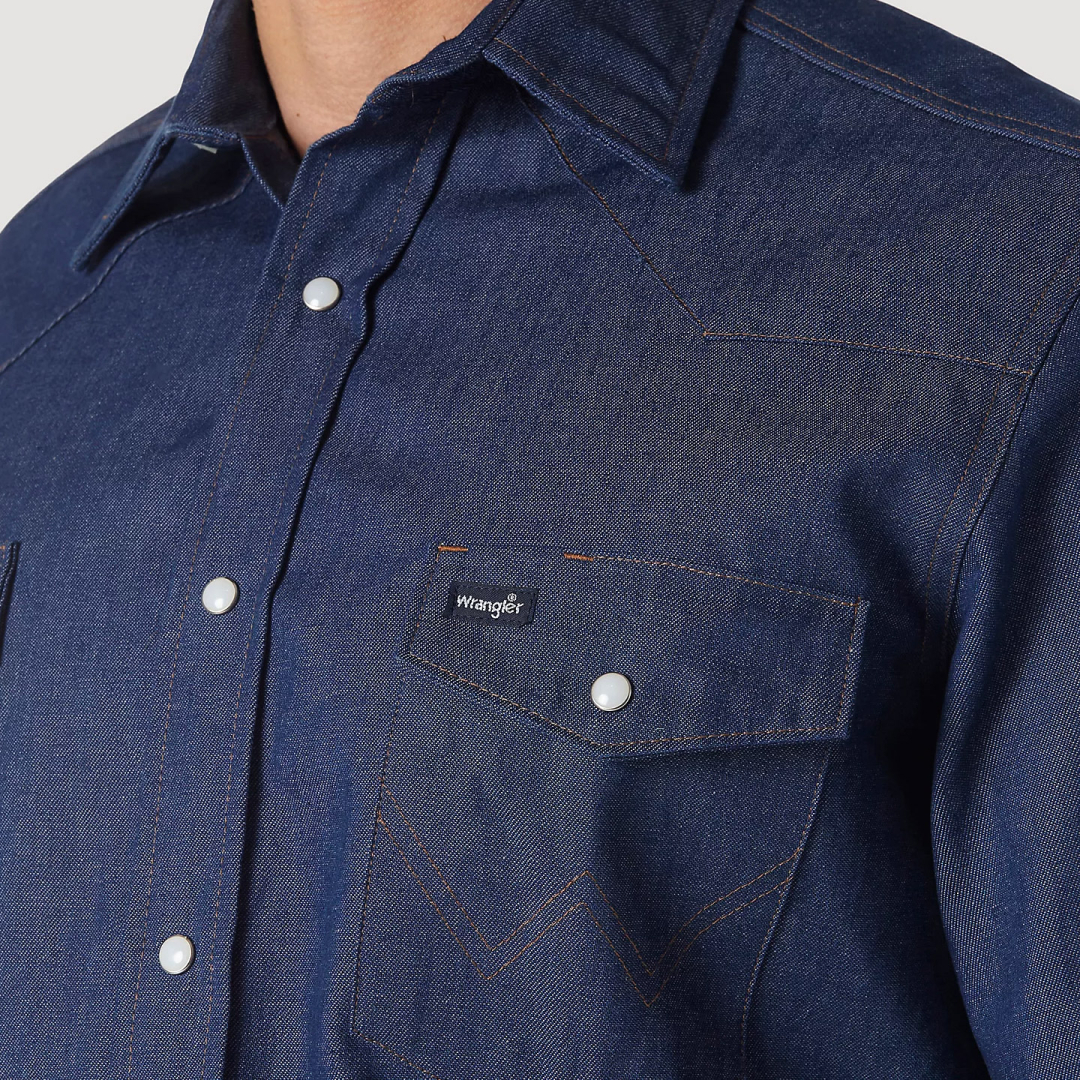Рубашка джинсовая Wrangler Cowboy Cut Rigid Denim