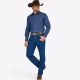 Рубашка джинсовая Wrangler Cowboy Cut Rigid Denim