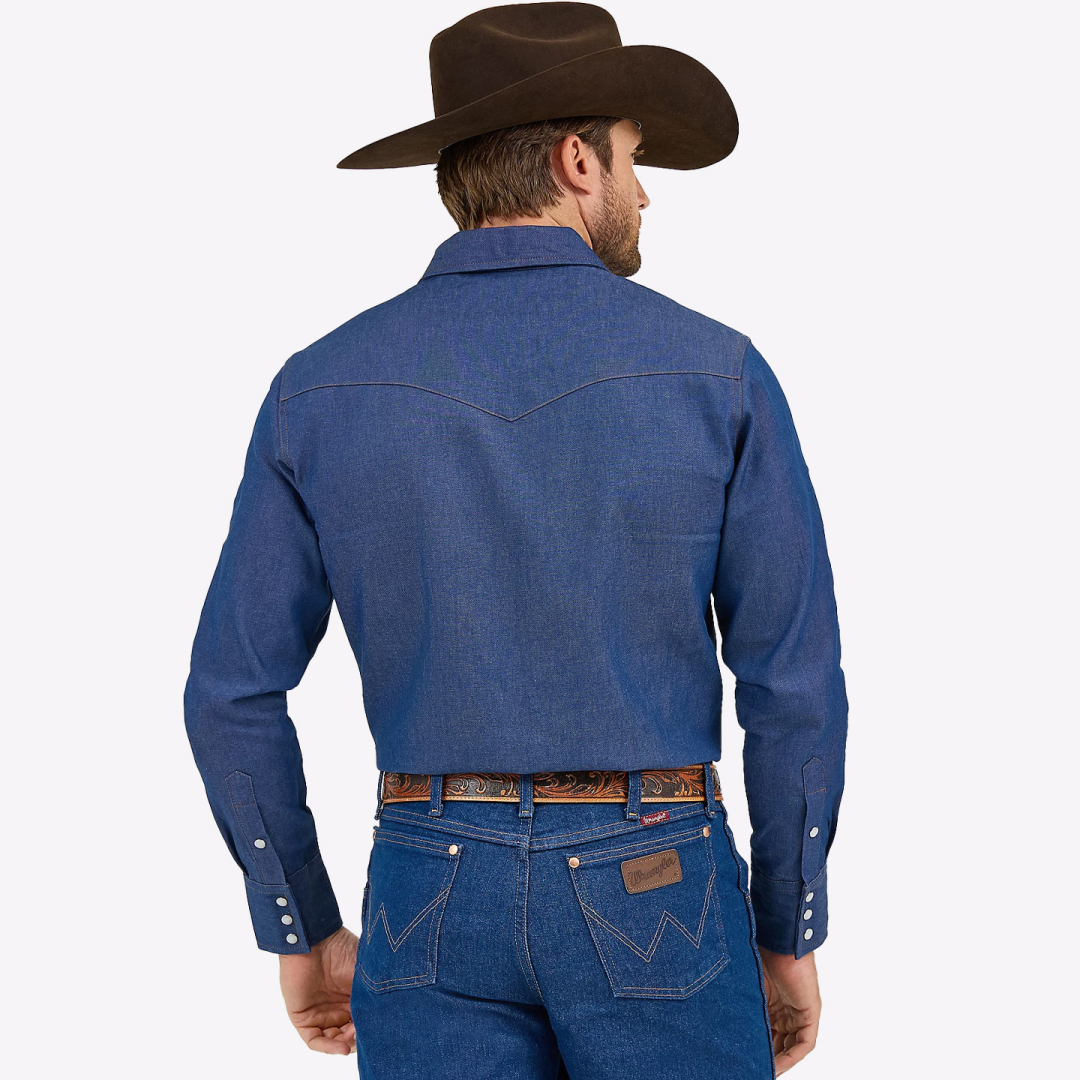Рубашка джинсовая Wrangler Cowboy Cut Rigid Denim