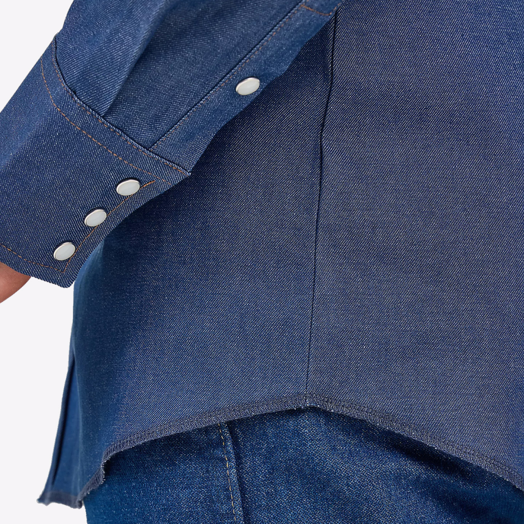 Рубашка джинсовая Wrangler Cowboy Cut Rigid Denim