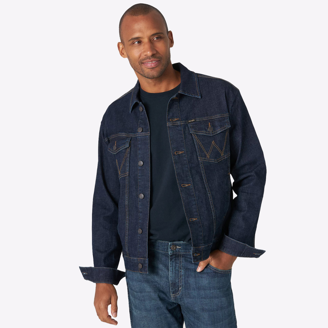 Куртка джинсовая  WRANGLER TRUCKER JACKET DARK WASH