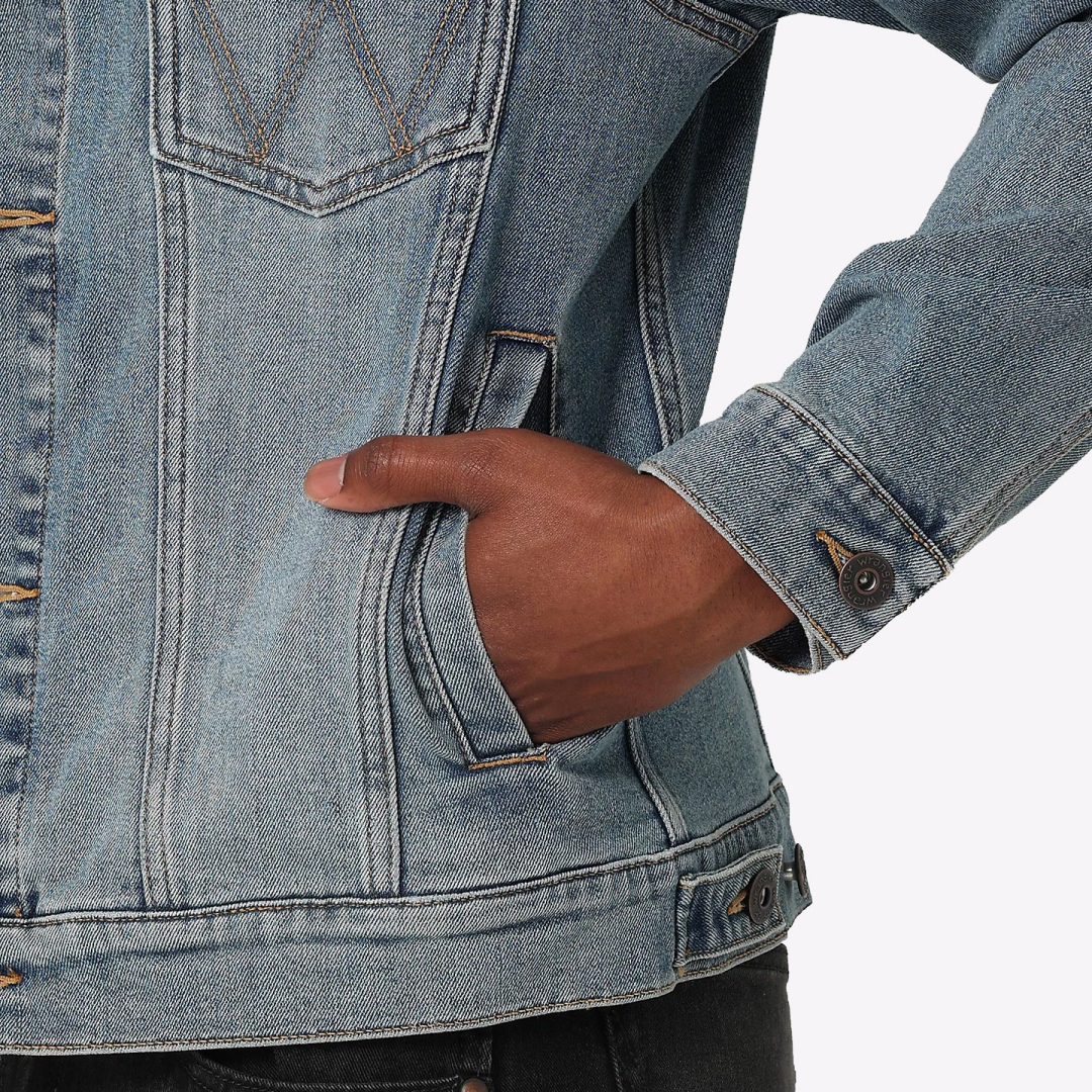 Куртка джинсовая  WRANGLER TRUCKER JACKET VINTAGE INDIGO