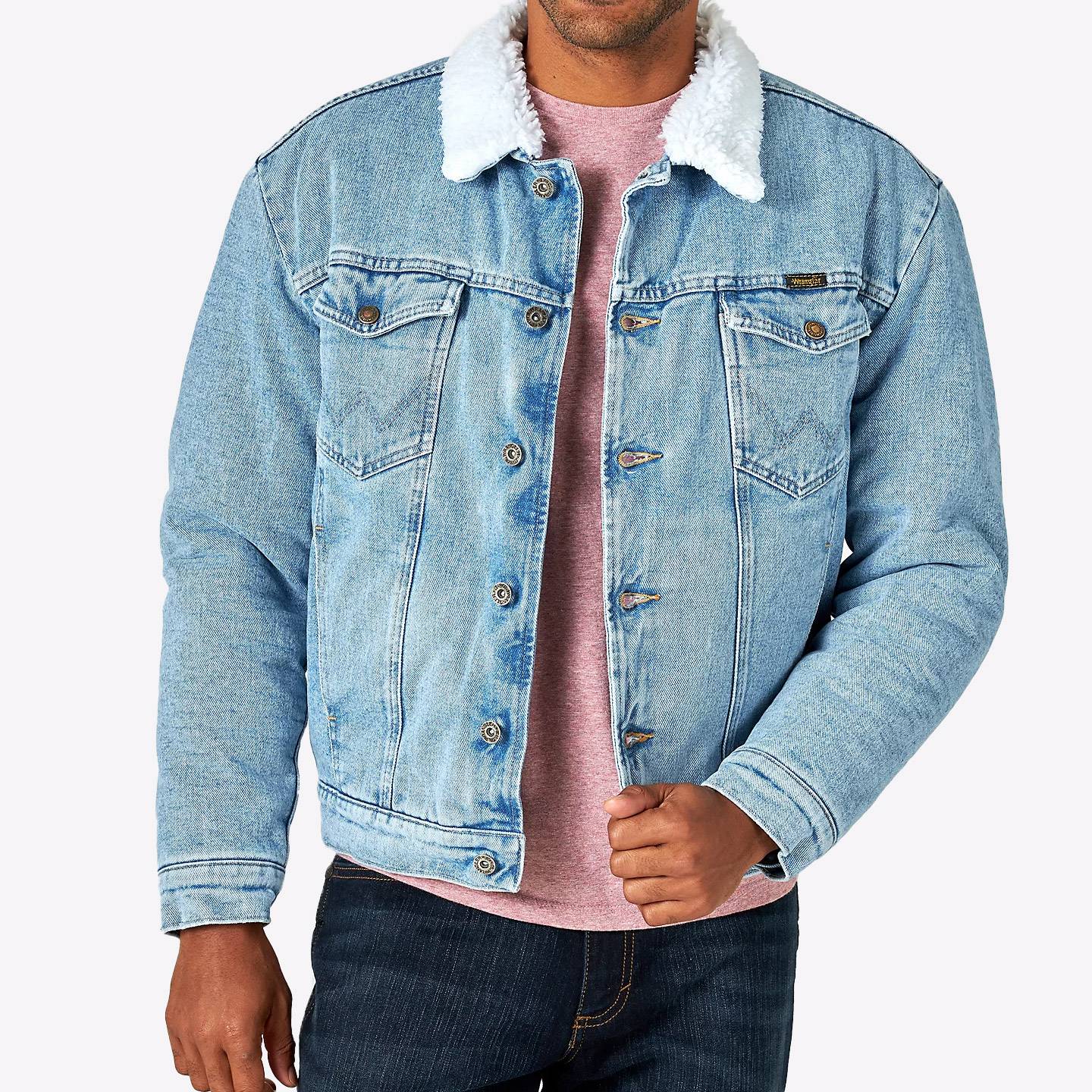 Wrangler jacket with fur outlet