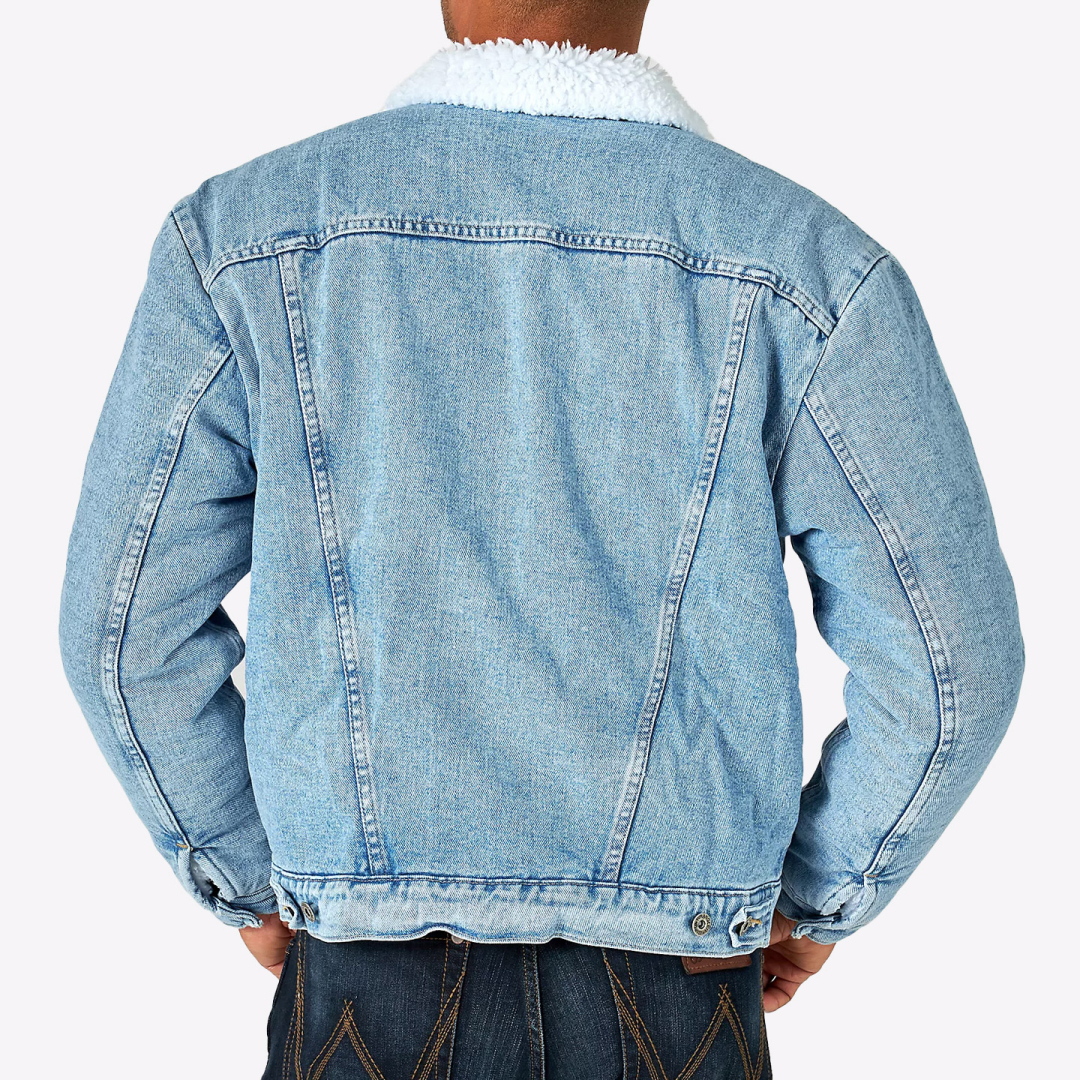 Куртка Wrangler Sherpa Lined Denim Jacket AW Wash