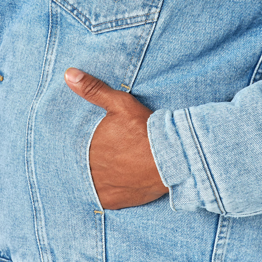 Куртка Wrangler Sherpa Lined Denim Jacket AW Wash