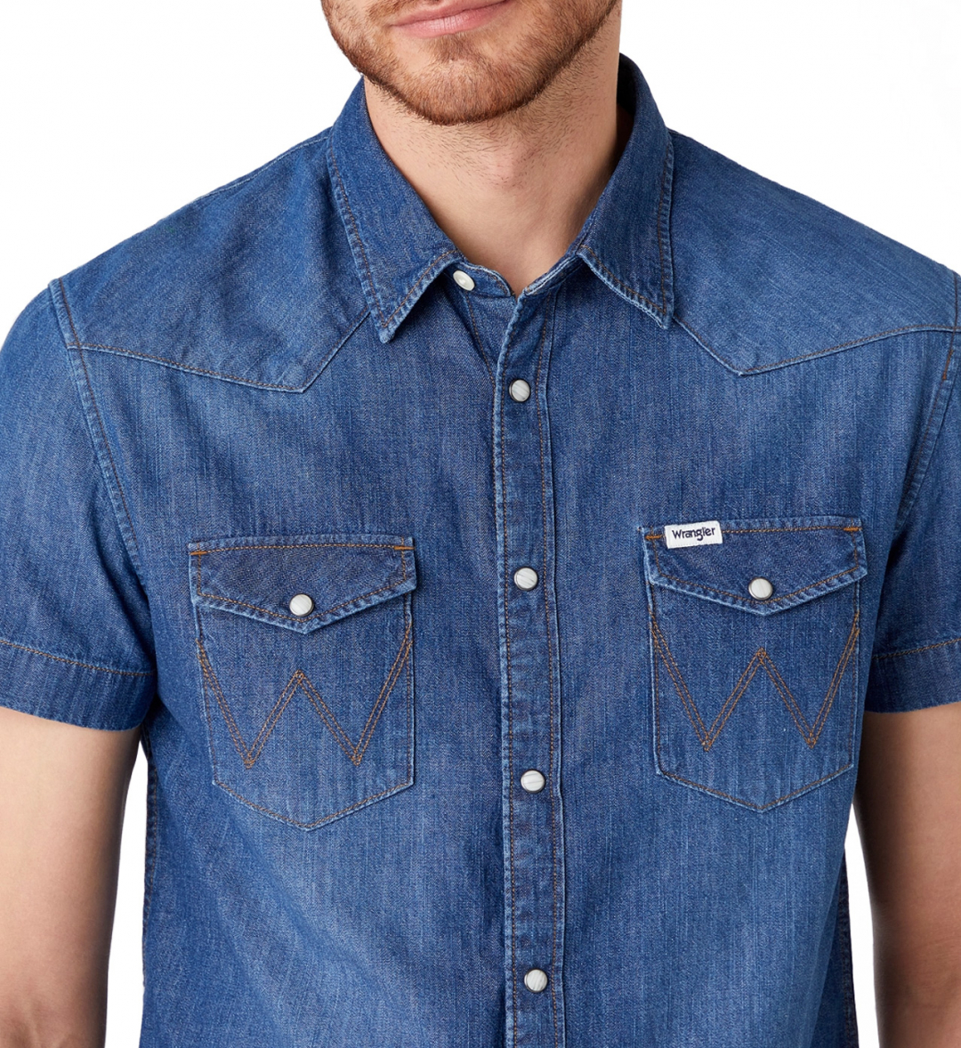 Рубашка джинсовая Wrangler Western