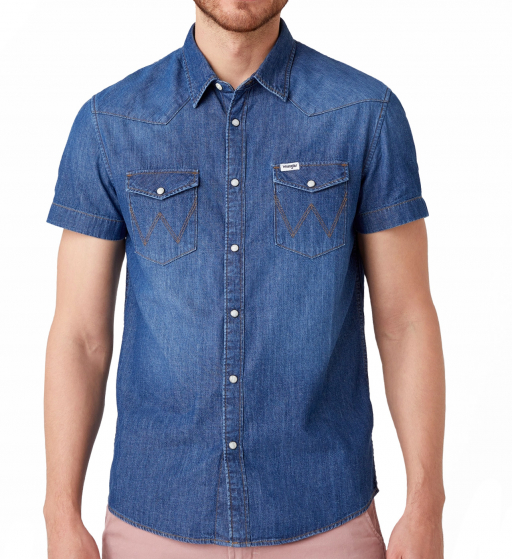 Рубашка джинсовая Wrangler Western