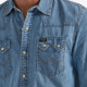 Рубашка джинсовая Wrangler Western Light Wash