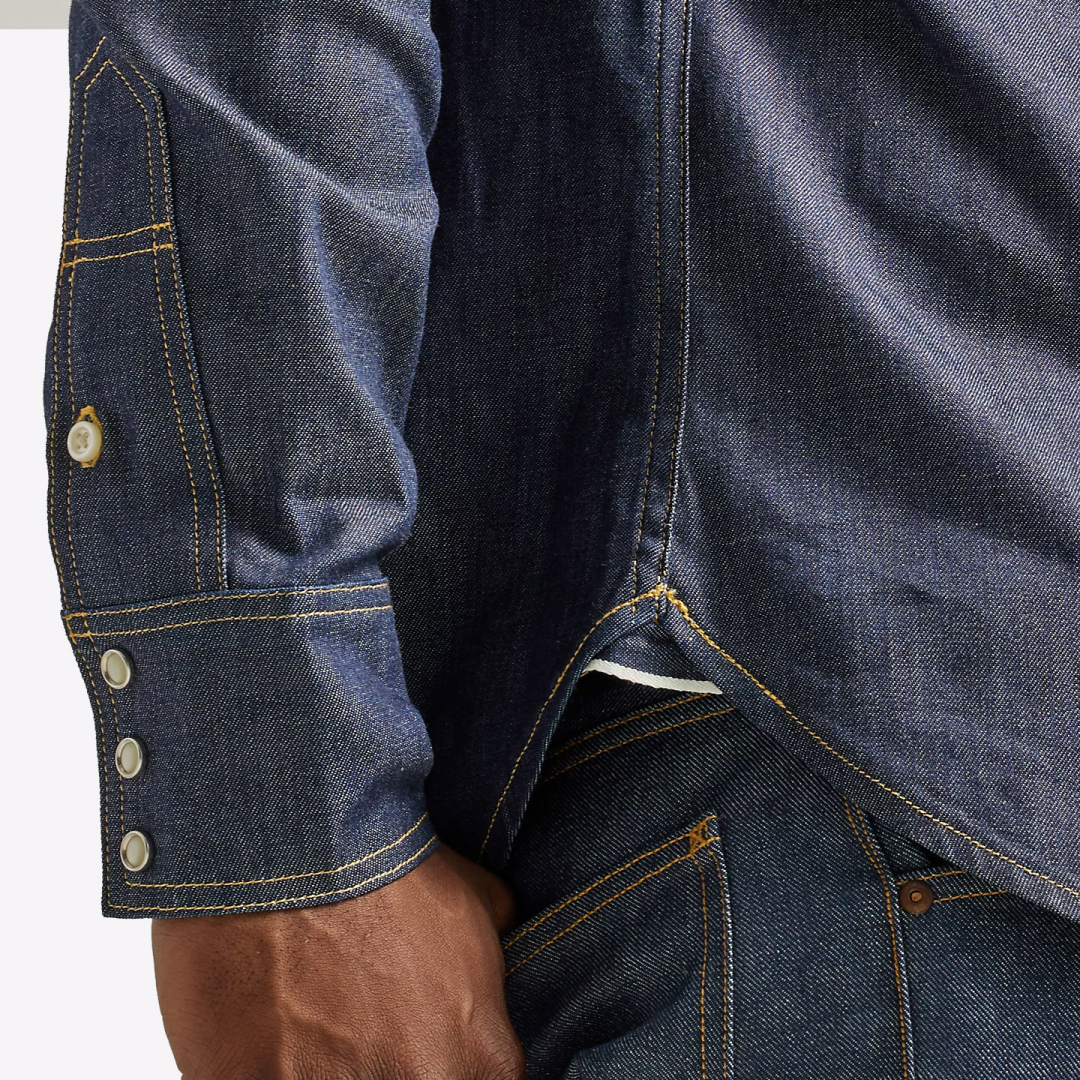 Рубашка джинсовая LEE 101 Western Dry Indigo