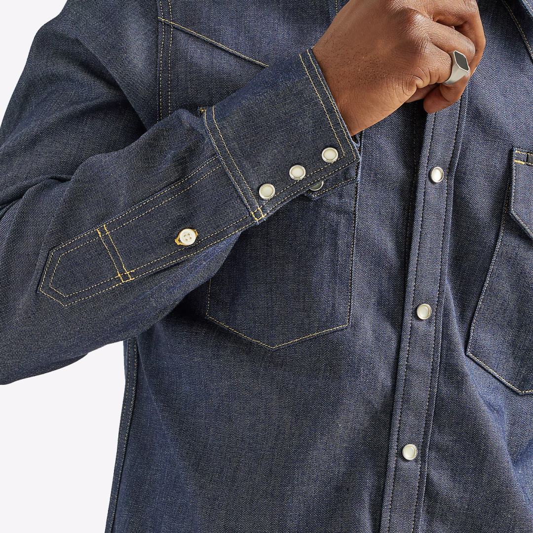 Рубашка джинсовая LEE 101 Western Dry Indigo