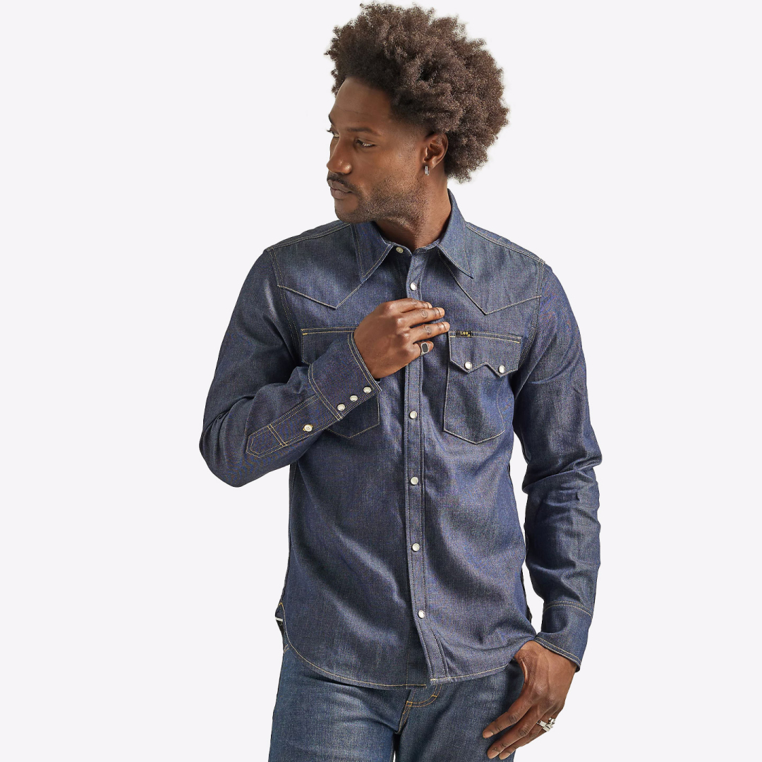 Рубашка джинсовая LEE 101 Western Dry Indigo