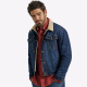 Куртка Wrangler Sherpa Lined Denim Jacket Dark Wash