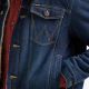 Куртка Wrangler Sherpa Lined Denim Jacket Dark Wash